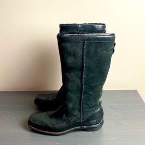UGG Australia Brookfield Sherpa Lined Tall Boots in Black